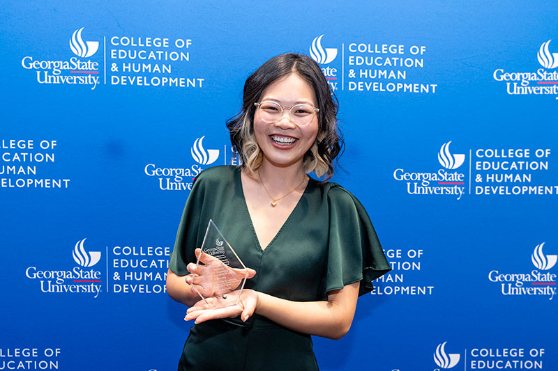 Angela Jiang is the 2024 recipient of the Outstanding School Counseling Student Award, which recognizes a student’s initiative, leadership, advocacy and service to the school counseling profession and program. Read more about her work in the program: t.gsu.edu/3UxXeEA
