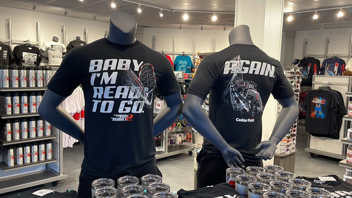 BuckeyeCoaster's tweet photo. #TT2 Merchandise in the CP Racing Store located next to the exit of the ride - @cedarpoint! #cedarpoint #cpracing #topthrill2 #cpracingstore https://t.co/OlhGTlKK2d
