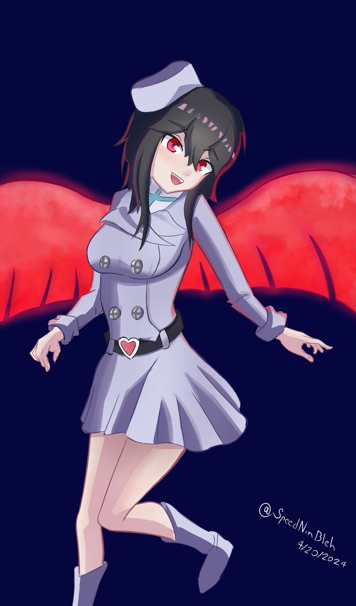 Someones OC from a certain game iykyk; YES THATS A BAMBIE OUTFIT DONT ASK!