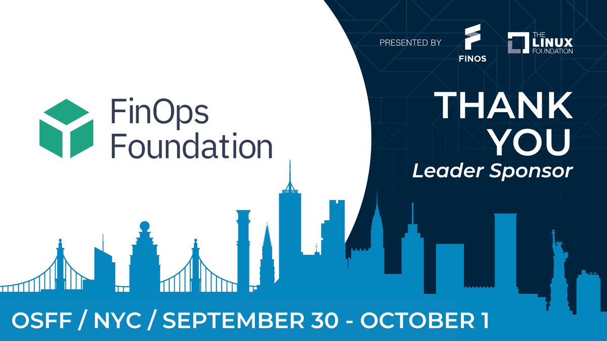 👏 THANK YOU #finops for being a Leader Sponsor of our #OpenSource in #Finance Forum! Register NOW & join us in NYC in late September: 🎫 bit.ly/3UuLFhE #OSinFinance #OSFF2024 #financialservices #conference #community #opensourcecommunity #regtech #developer #fintech