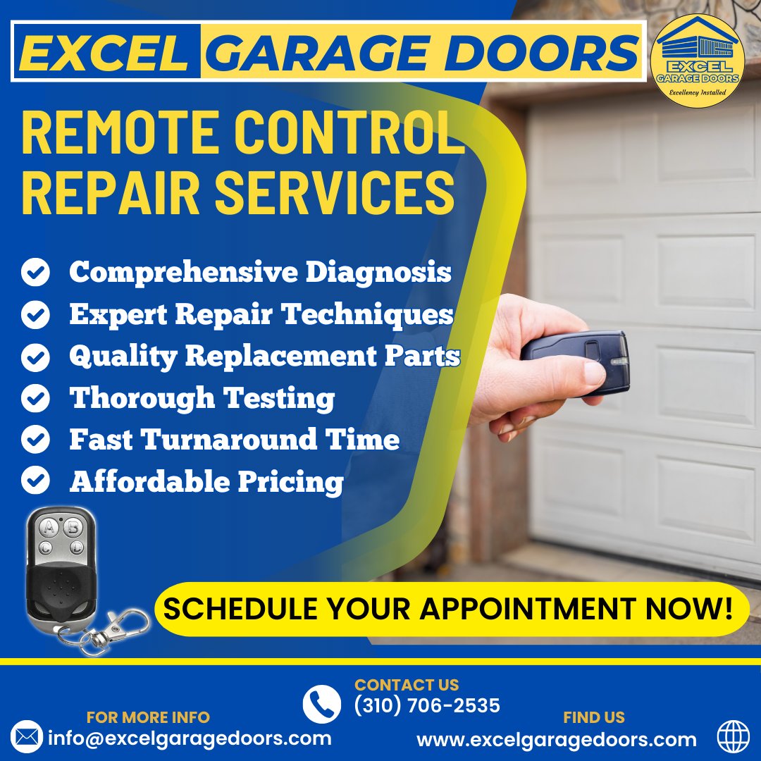 Never struggle with your garage door remote again!
#RemoteControl #garagedoors #SmartHome #excelgaragedoors #Convenience #Technology #ExpertService
#HomeAutomation #SeamlessAccess