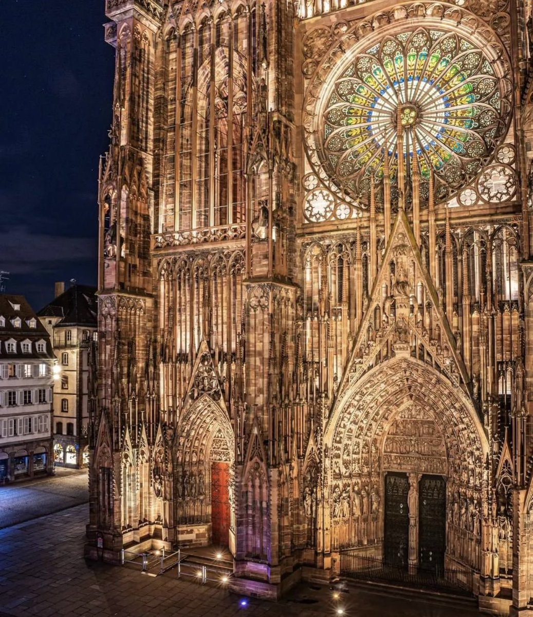 Night on Notre-Dame, Strasbourg
