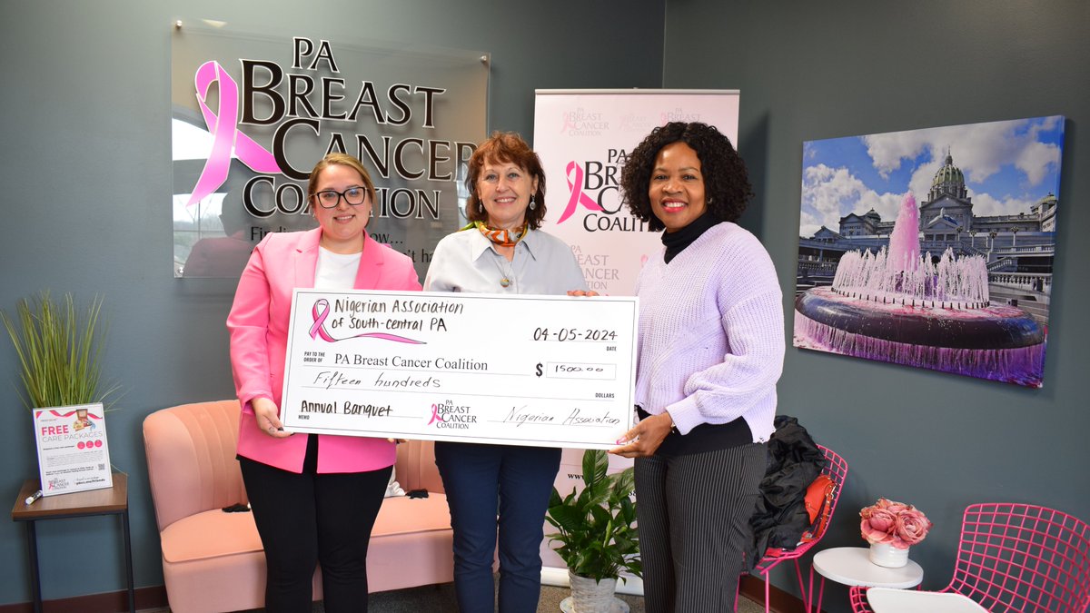 Our #ThankfulThursday post is dedicated to the Nigerian Association of South Central Pennsylvania, who donated a portion of their October 2023 Annual Banquet ticket sales to the PBCC! Thank you to another one of our Grassroots Partners! 💗