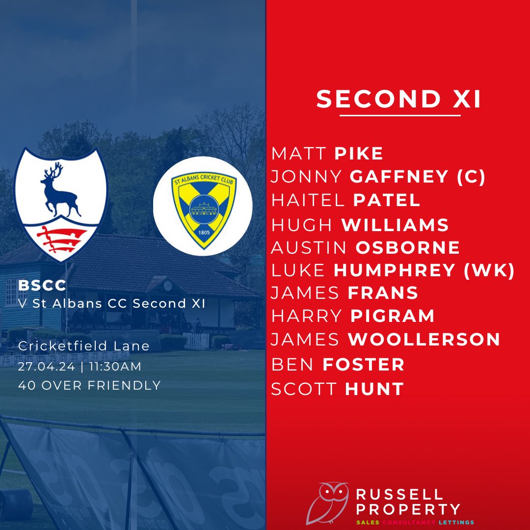 bishcricket's tweet photo. Saturday’s line-up 🏏

We have 3 teams playing friendlies on Saturday - the First XI &amp; Second XI are at home against St Albans CC, and the Third XI are away, playing Takeley CC. 

Good luck all 💪🏼

#bishopsstortfordcricketclub #bscc #cricketseason #cricket #teams https://t.co/BZQvKCPiH2