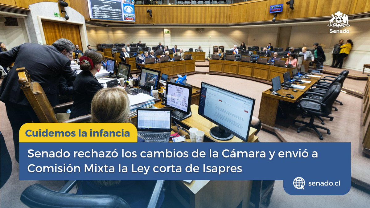 📋Al texto iniciado en mensaje, los diputados y diputadas introdujeron una serie de modificaciones modificando lo aprobado por los senadores. Los integrantes de la Comisión de Salud formarán parte de la instancia. ▶️ senado.cl/noticias/isapr…