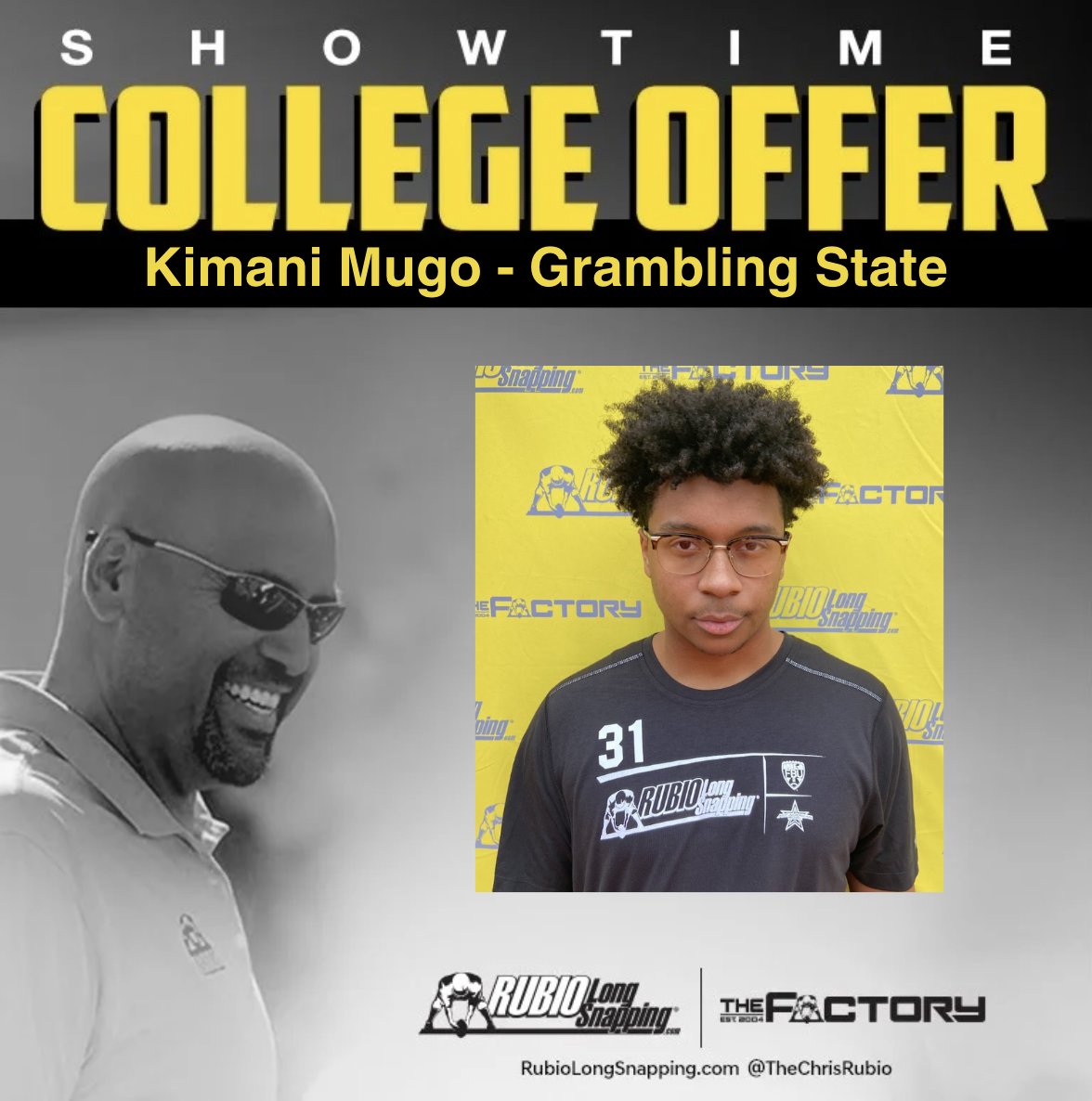 SHOWTIME!!! Rubio Long Snapper Kimani Mugo (transfer) has picked up an offer to.... #RubioFamily | #TheFactoryJustKeepsOnProducing