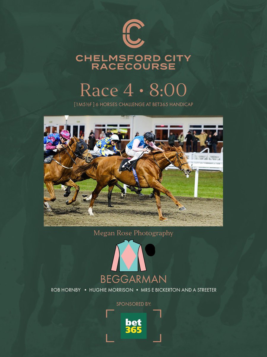 8:00pm Result: Congratulations to Beggarman who wins the “6 Horses Challenge At bet365 Handicap” (T) Hughie Morrison (J) Rob Hornby (O) Mrs E Bickerton And A Streeter 1️⃣ Beggarman 2️⃣ Daaris 3️⃣ Devizes