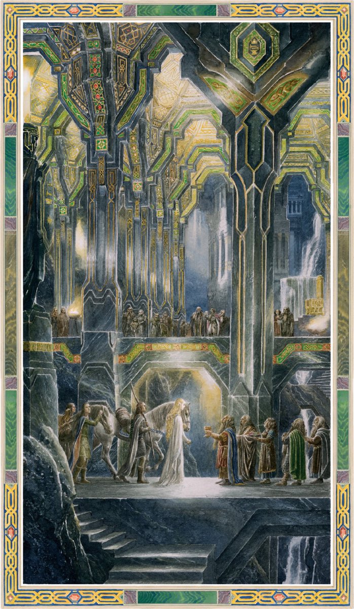 ‘Galadriel leads the Elves through Moria’ by Alan Lee