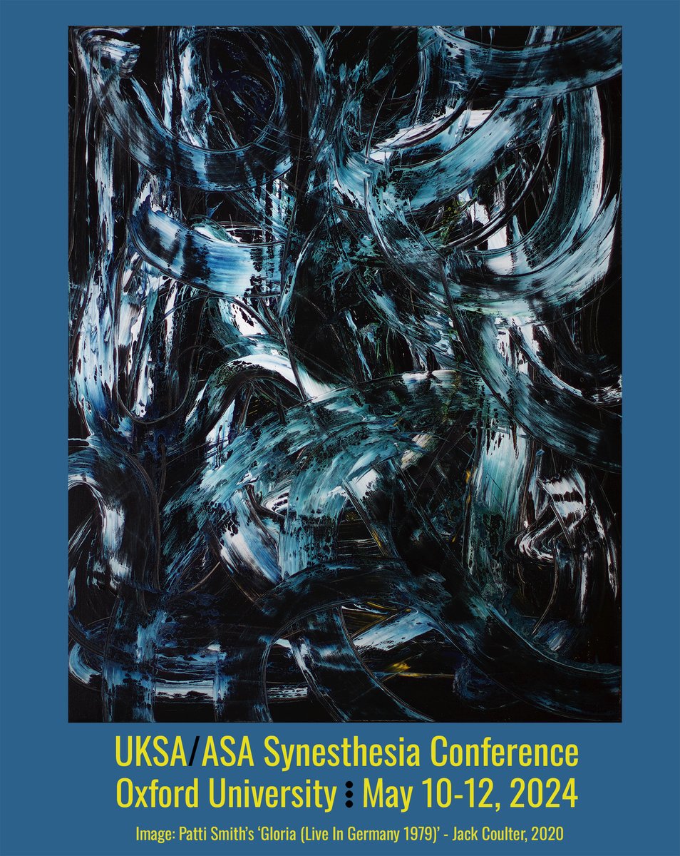 abiolaniyi's tweet photo. We  are pleased to announce that the joint UKSA / ASA synaesthesia conference will take place at Somerville College, Oxford from Friday,   May 10 until Sunday, May 12. 2024 UKSA / ASA CONFERENCE DETAILS:
https://t.co/7gbTW1Xcvy https://t.co/Ly8IGrJfsc