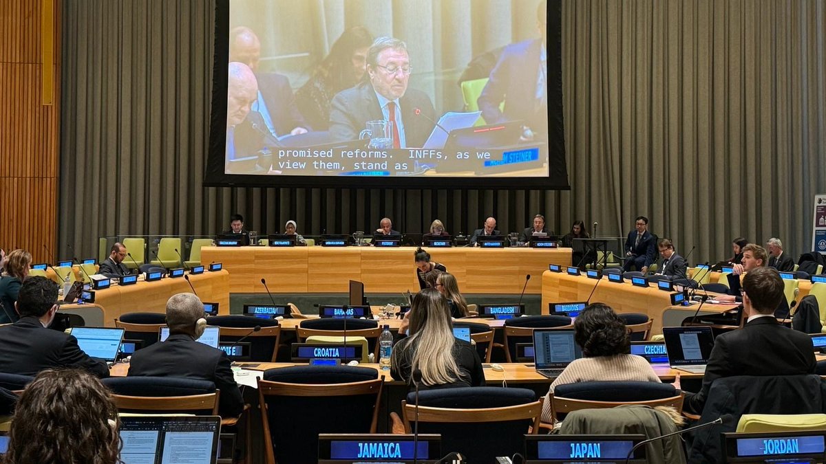 The world is at a pivotal moment in global finance needing to reform int'l financial architecture. 

At #UNECOSOC's RT Ministerial panel discussion on Integrated National Financing Frameworks (INFFs) focusing on working to reshape finance that works to support #ForPeopleForPlanet