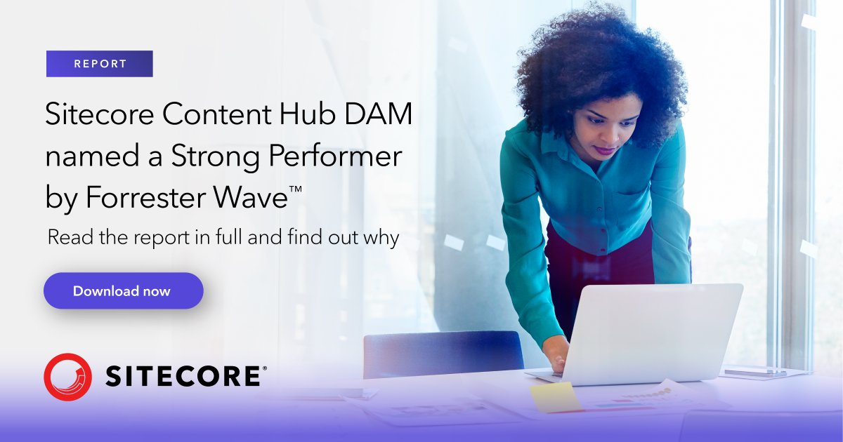 Sitecore has been recognized as a Strong Performer in the Forrester Waveᵀᴹ Digital Asset Management Systems, Q1, 2024! This recognition for Sitecore Content Hub DAM reaffirms our commitment in helping brands master the content lifecycle. Get the report: siteco.re/44d80DC