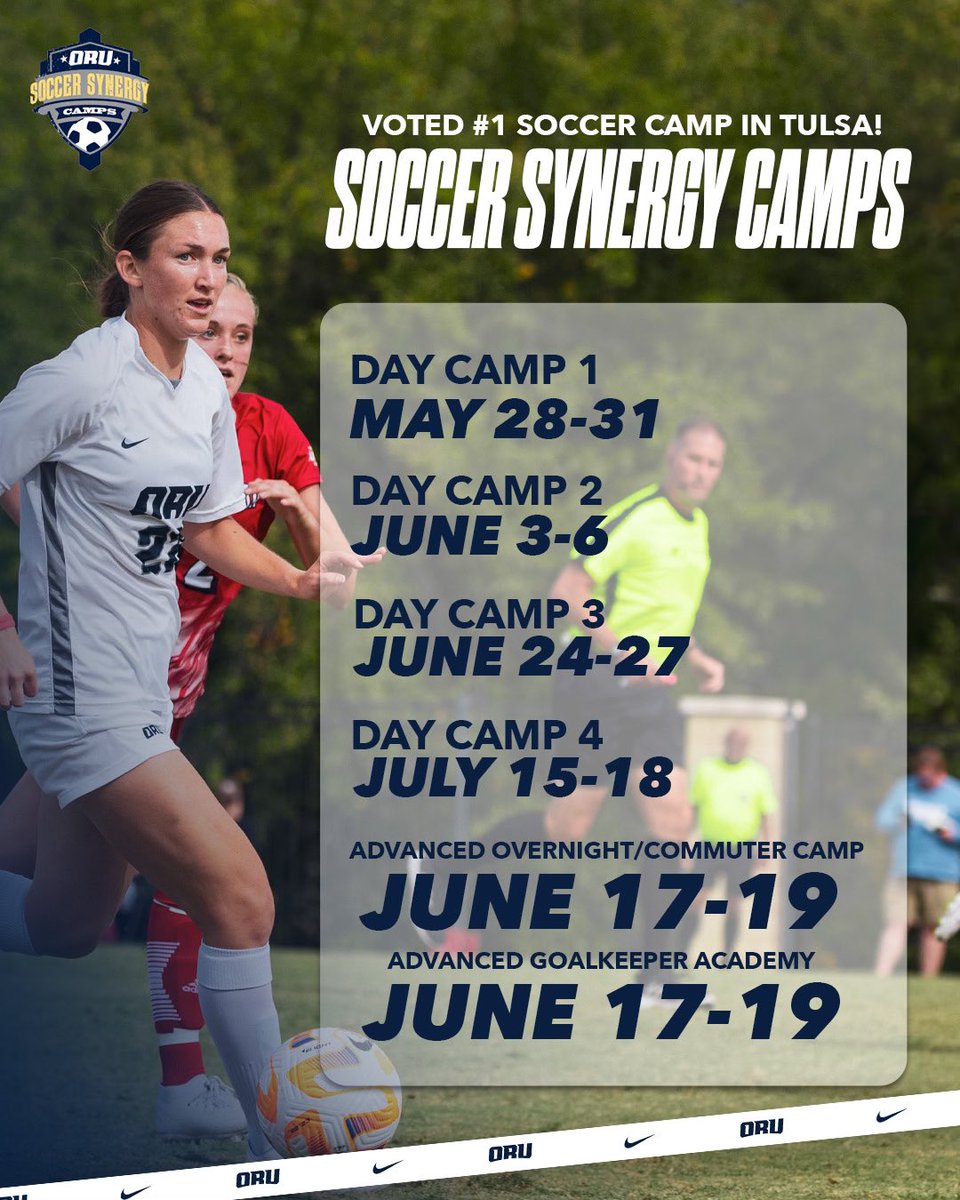 Soccer 𝐒𝐲𝐧𝐞𝐫𝐠𝐲 Camps ⚡️ Get signed up today using the link in our bio! #ORUWSOC | #GoldenStandard