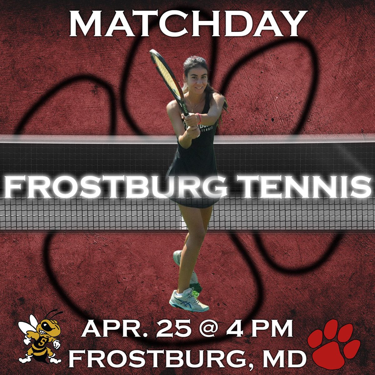 Home matches today for @FrostburgTennis 🎾🐾 

#BobcatPride