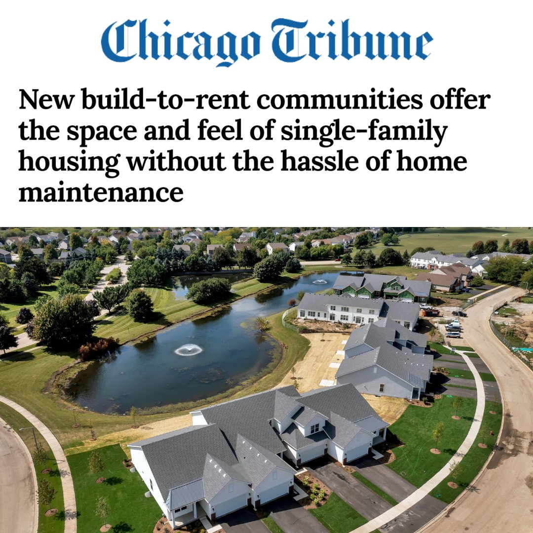 The Midwest is a growing hotspot for #buildtorent communities like Home at Ashcroft by @lyndmanagement in Oswego, Ill., offering three-bedroom single-family #dreamhomes and later this year, a $2 million clubhouse with a pool deck. Learn more in #TJTALK:  conta.cc/3WjwzN9