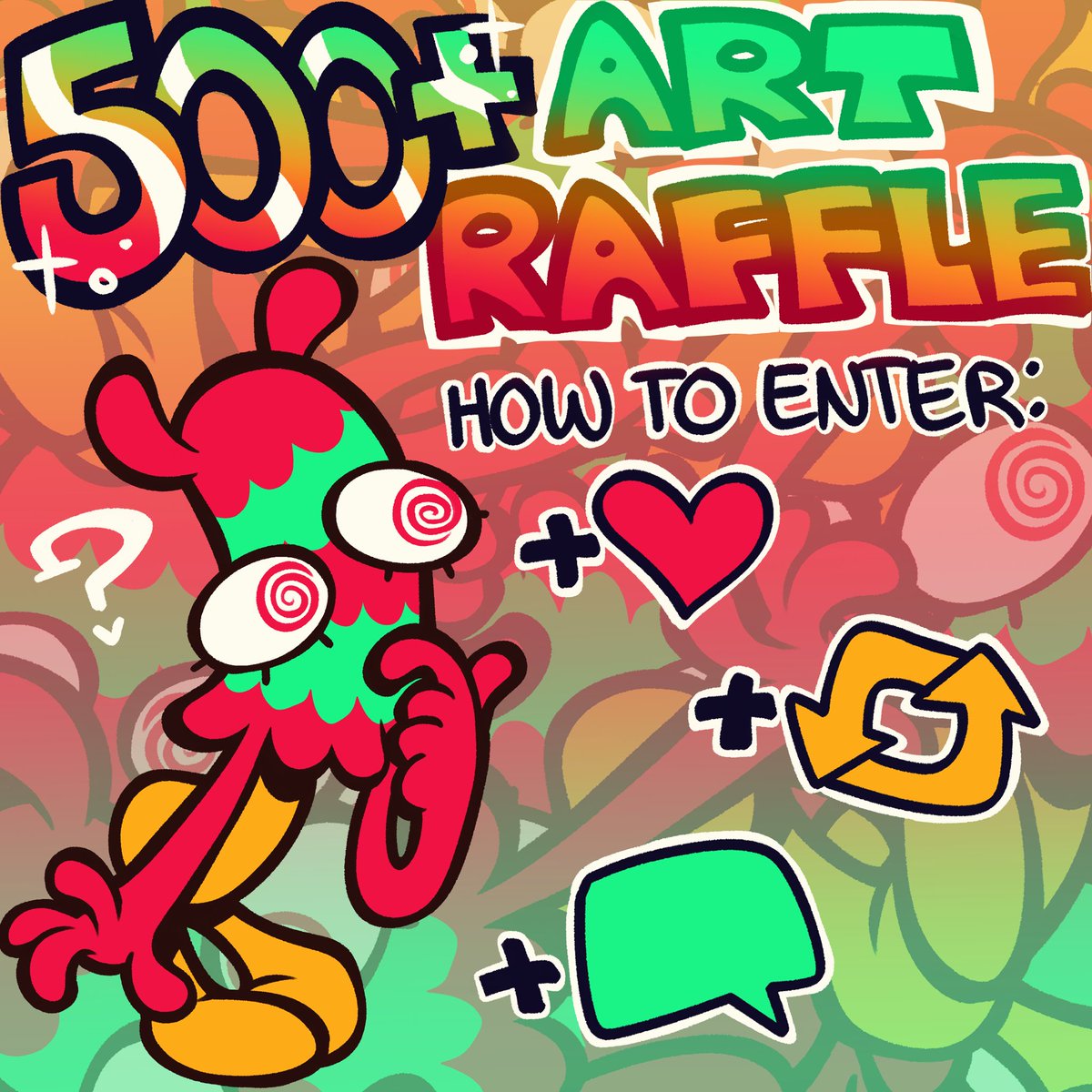 THANK YOU ALL FOR THE SUPPORT!!! 

✨JOIN THE MIMICSHROOM ART RAFFLE ✨

How to enter:

🍄 Like this post
🍄 Retweet this post 
🍄 Leave a comment with a character ref and #ArtRaffle500

💡ART RAFFLE ENDS ON MAY 1ST💡
#ArtRaffle #artmoots #artshare
