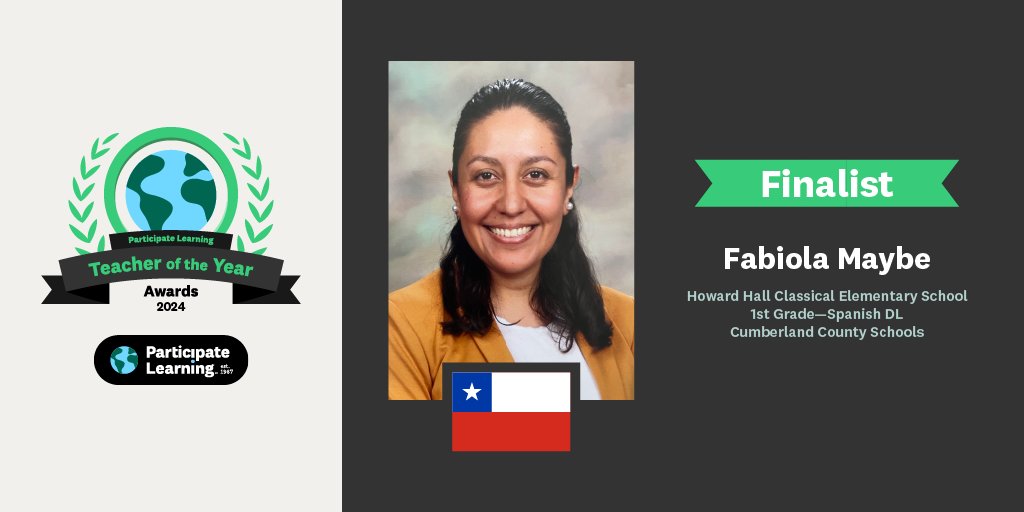 Get to know Fabiola M., a finalist for the 2024 #TeacherOfTheYear Awards! 🌟 As a first-grade teacher at @HowardHallElem, Fabiola integrates mindfulness and Chilean culture into her classroom, helping her students become curious and engaged learners. 🌎🇨🇱 #UnitingOurWorld