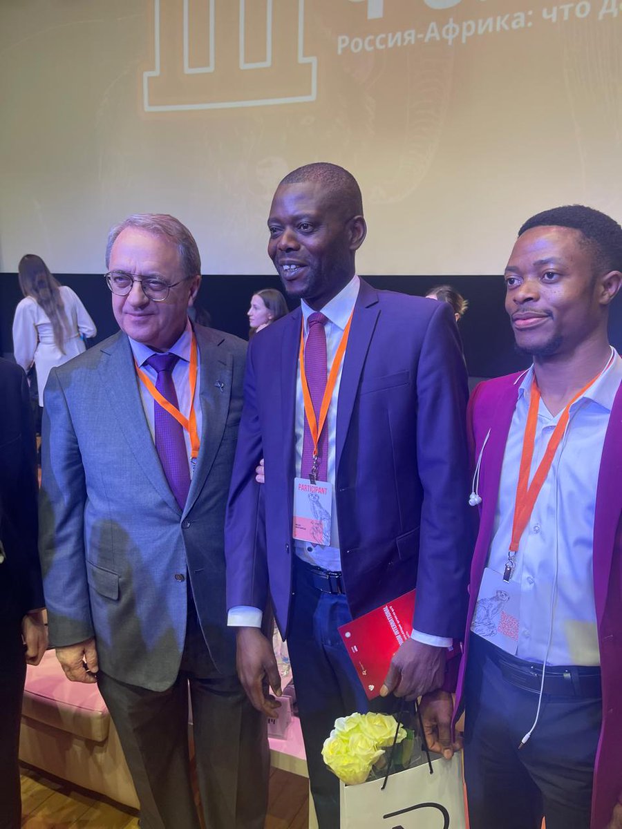 russie92851's tweet photo. 📸🎥Lors du 3ème Forum Russie-Afrique à l'université MGIMO, des personnalités de haut niveau telles que le Vice-ministre des Affaires étrangères de la Russie, le Représentant de la DIASCOR-CEI Boyanga Bozi Patrick, et M. Freddy Tshiyoyo de la ville de Kursk-DIASCOR-CEI https://t.co/B6NkEWDzsi