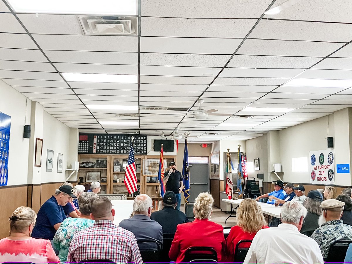 Great to hold a veteran-focused town hall at the American Legion of Wickenburg last night. Thanks to all who came out to ask questions and hear about my priorities as a member of @HouseVetAffairs. 🇺🇸