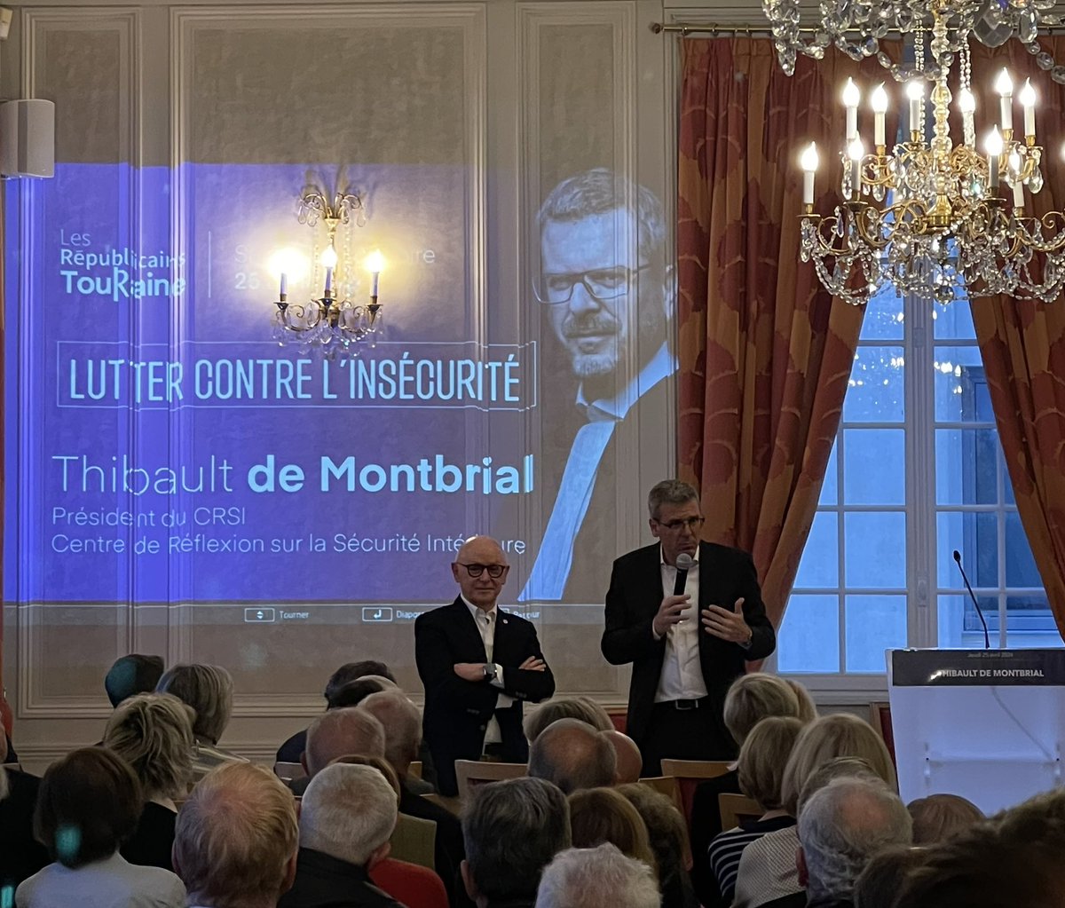 Réunion publique @MontbrialAvocat à Saint Cyr sur Loire, sur le thème de la lutte contre l’insécurité