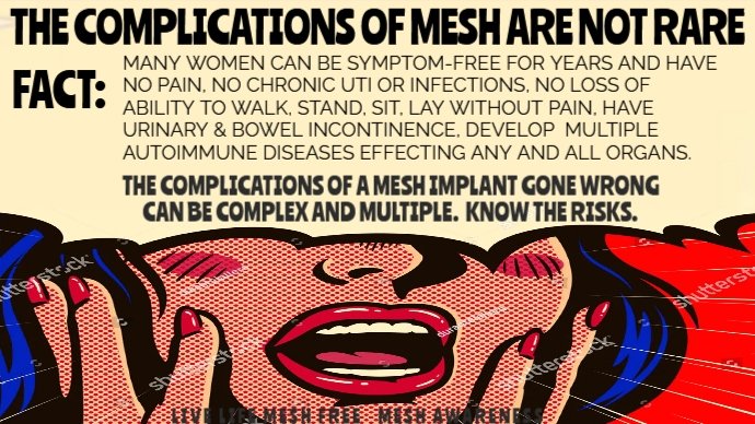The Mesh Crisis is far from being over #MeshAwareness For far too long #Mesh Injured Women have been treated as an #ERROR that does not Exist. It's TIME to #CleanThisMeshUp Inaction Risks further Harm and Loss #InternationalMeshAwareness #May2024