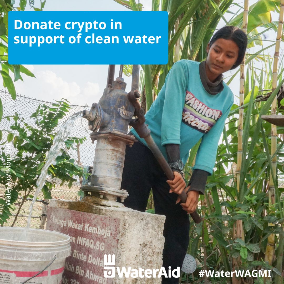 2.2 billion people live without access to safe water. Your crypto can change this. Donate easily here: bit.ly/WAACrypto