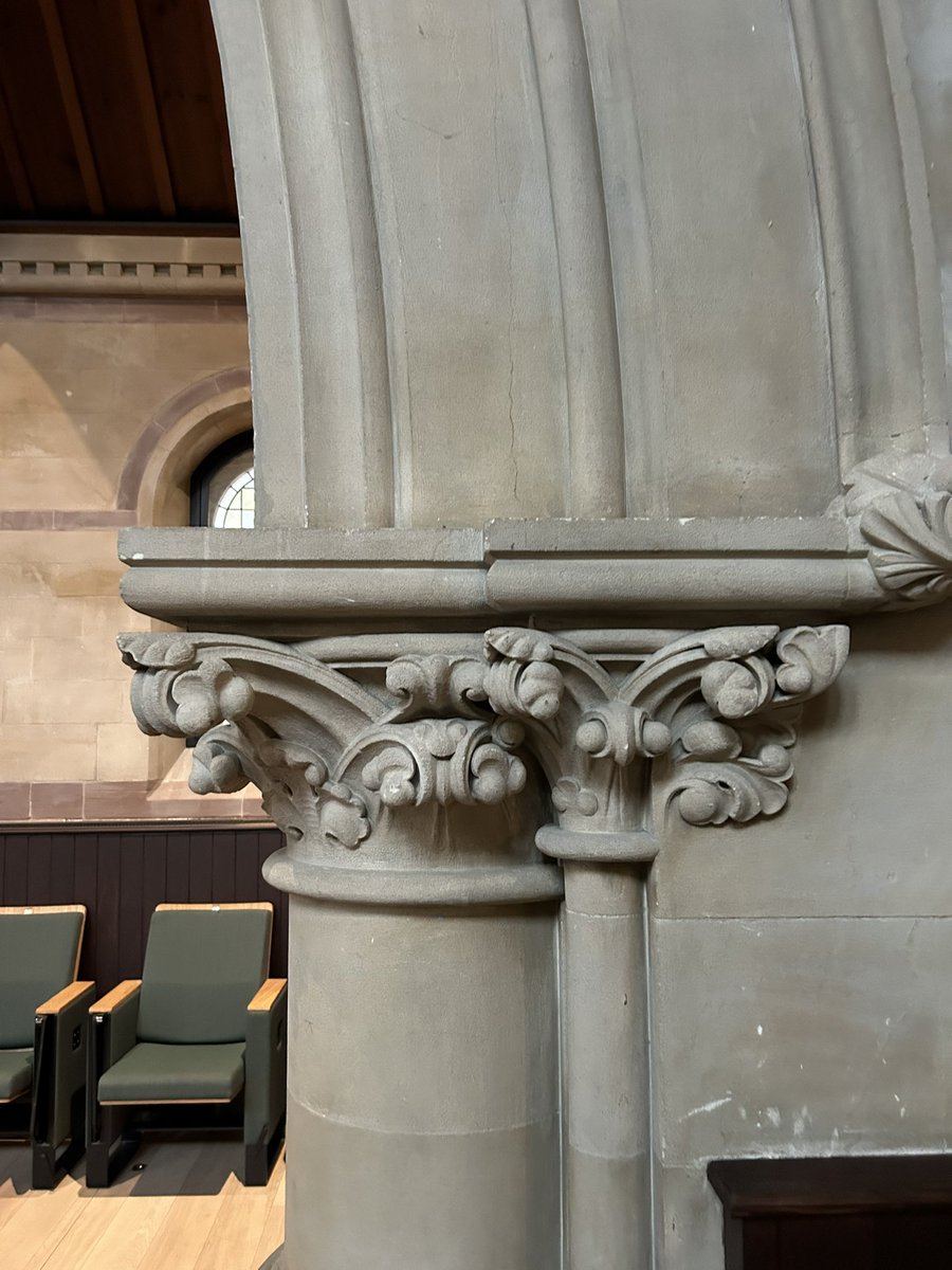 Very good to be in the outrageous Victorian rogue gothic of the now-auditorium of @pembroke1347, formerly the Emmanuel United Reformed church (James Cubitt, 1874). This year’s Bennett lecture, for @CambridgeFames, given by @Dr_E_Kendall, was pretty thought provoking as well.