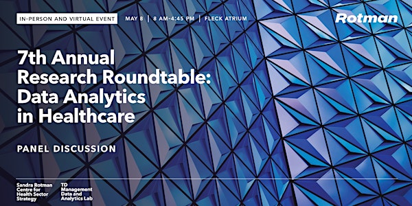 🎙 HDSI Faculty Affiliate @Soroush_Saghaf will deliver the Keynote Address at the 7th Annual #Research Roundtable: #DataAnalytics in #Healthcare on Wednesday, May 8, hosted by @rotmanschool, University of Toronto: rotman.utoronto.ca/FacultyAndRese…
