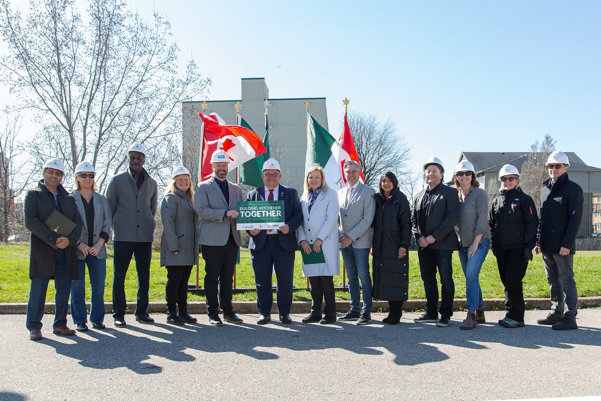 A historic day today as @CityKitchener, @HabitatWR & Gov’t of Canada announced the inaugural project for @BuildNowWR with a $5.5 million land donation from the city to move forward with a purpose-built affordable home ownership project. Learn more here: bit.ly/4aODimR