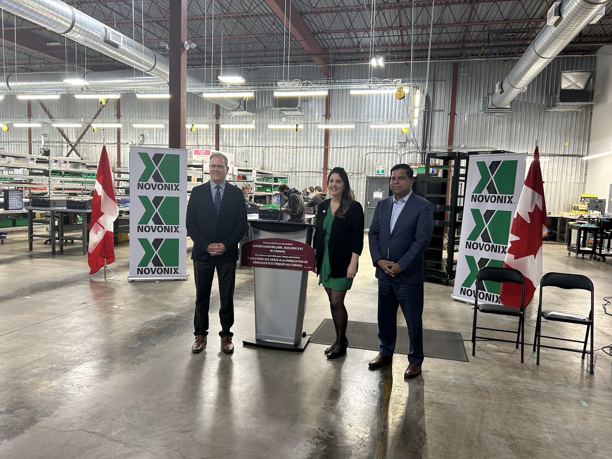 It was a privilege to have members of the Canadian government join us today at our Simmonds Drive location. Thank you to @gary_srp and @DarrenFisherNS for visiting us. 

#EV #NOVONIX #batterymaterials #cleanenergy #sustainability #electricvehicles $NVX #batterysupplychain