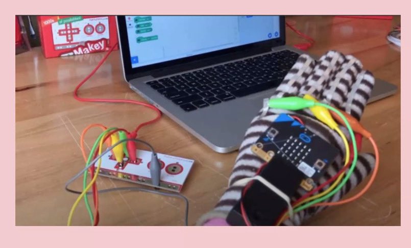 Lovely use of MakeyMakey shared by Jennifer McGarry at the @cesitweets #TMCESI