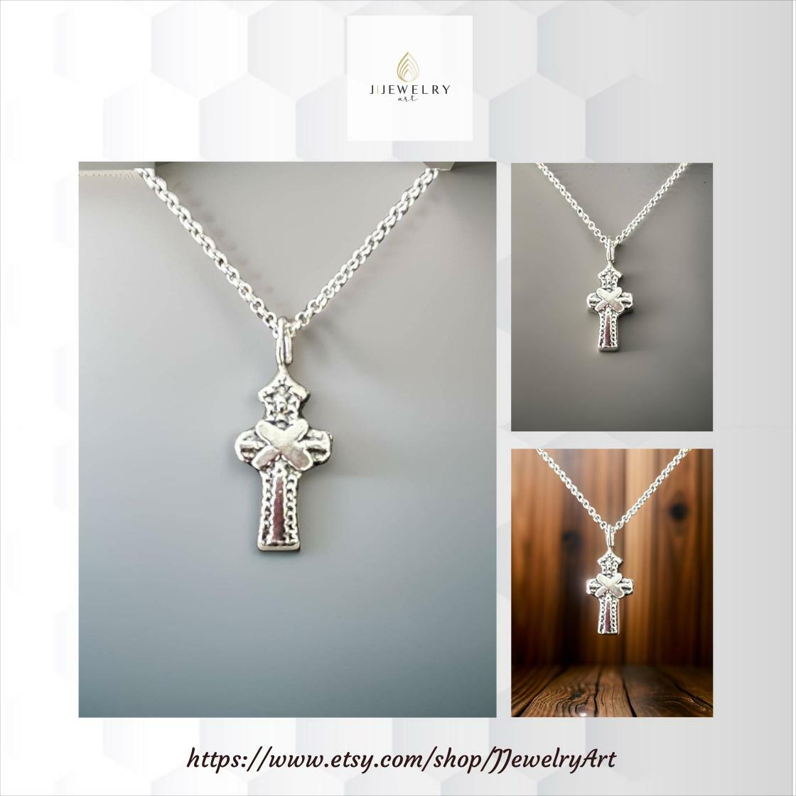 Smart Buys! Sterling Silver Cross Mens Small Cross starting from $69.99 at etsy.com/listing/170458… See more. 🤓 #SilverCross #CrossNecklace