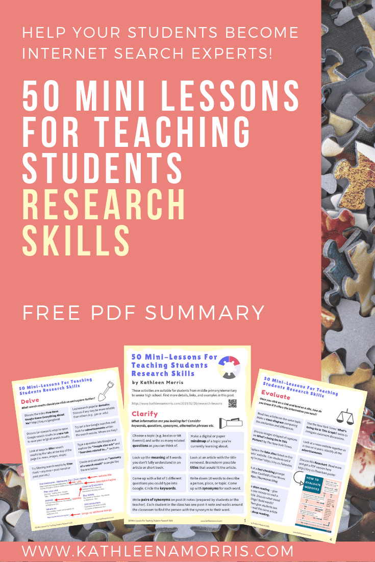 TCEA's tweet image. 📋🔍👉50 Mini-Lessons For Teaching Students Research Skills

sbee.link/unae4vxfm7 via @kathleen_morris
#skillbuilding #education #futureready