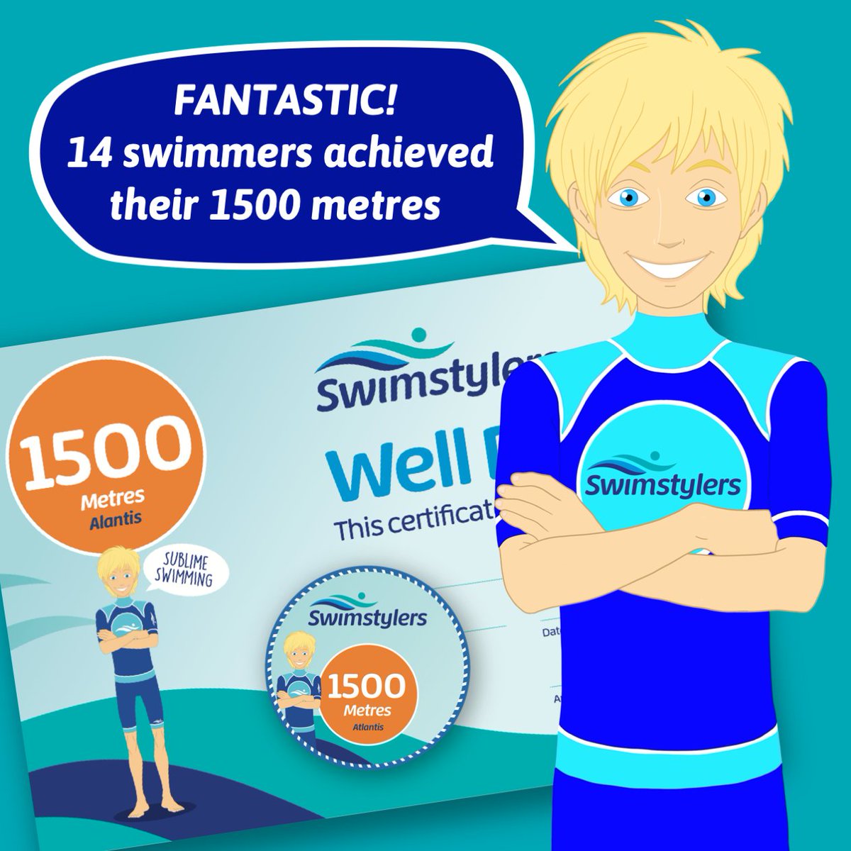 #Atlantis couldn’t be happier for 14 #swimmers who’ve recently been assessed as successfully completing their 1500-metre swim.  READ OUR NEWS STORY! 
angelasswimschool.co.uk/news/meet-our-…

#AngelasSwimSchool #Swimstylers #swimmers #swimmerflife #determination #determination_strength_challenge
