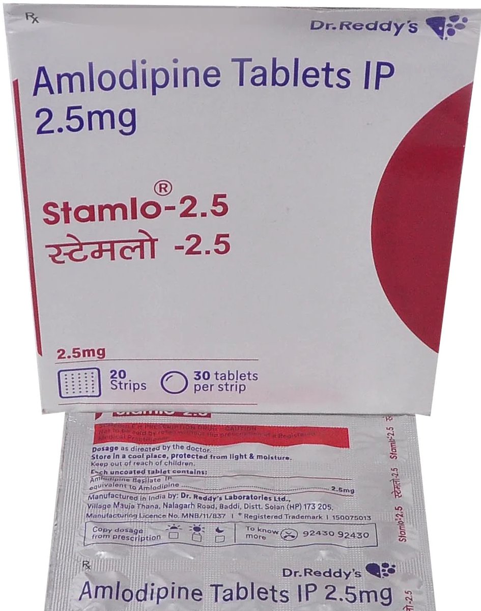 #Stamlo (Generic #Amlodipine Tablets) is used to treat #hypertension (lower #highbloodpressure) and to prevent certain types of chest pain (#angina) theswisspharmacy.com/product_info.p…