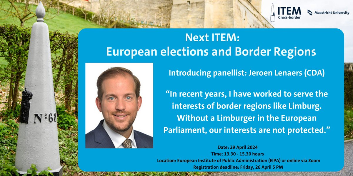 Introducing our next panellist @jeroen_lenaers, member of the @Europarl_EN since 2014, committed to a safe and just Europe. Join the debate on #CrossBorder perspectives of #EuropeanElections. 🌟Secure your spot now!🌟 bit.ly/4cVhY09