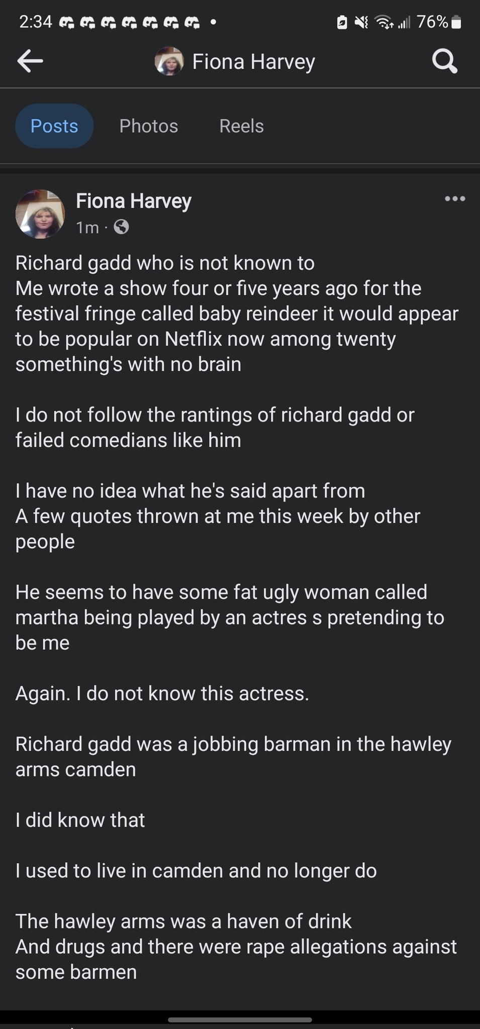 Яainbow ✧*̣̩⋆̩☽⋆ 🇺🇸 on X: “Fiona Harvey from Baby Reindeer