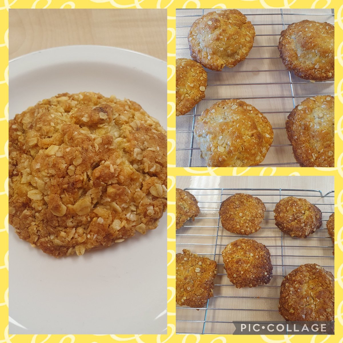 As part of Foods around the world' 1G1 pupils made Anzac biscuits this week - lots of history with these biscuits 👍🇳🇿😋 @Greenwood_Acad #growingyou
