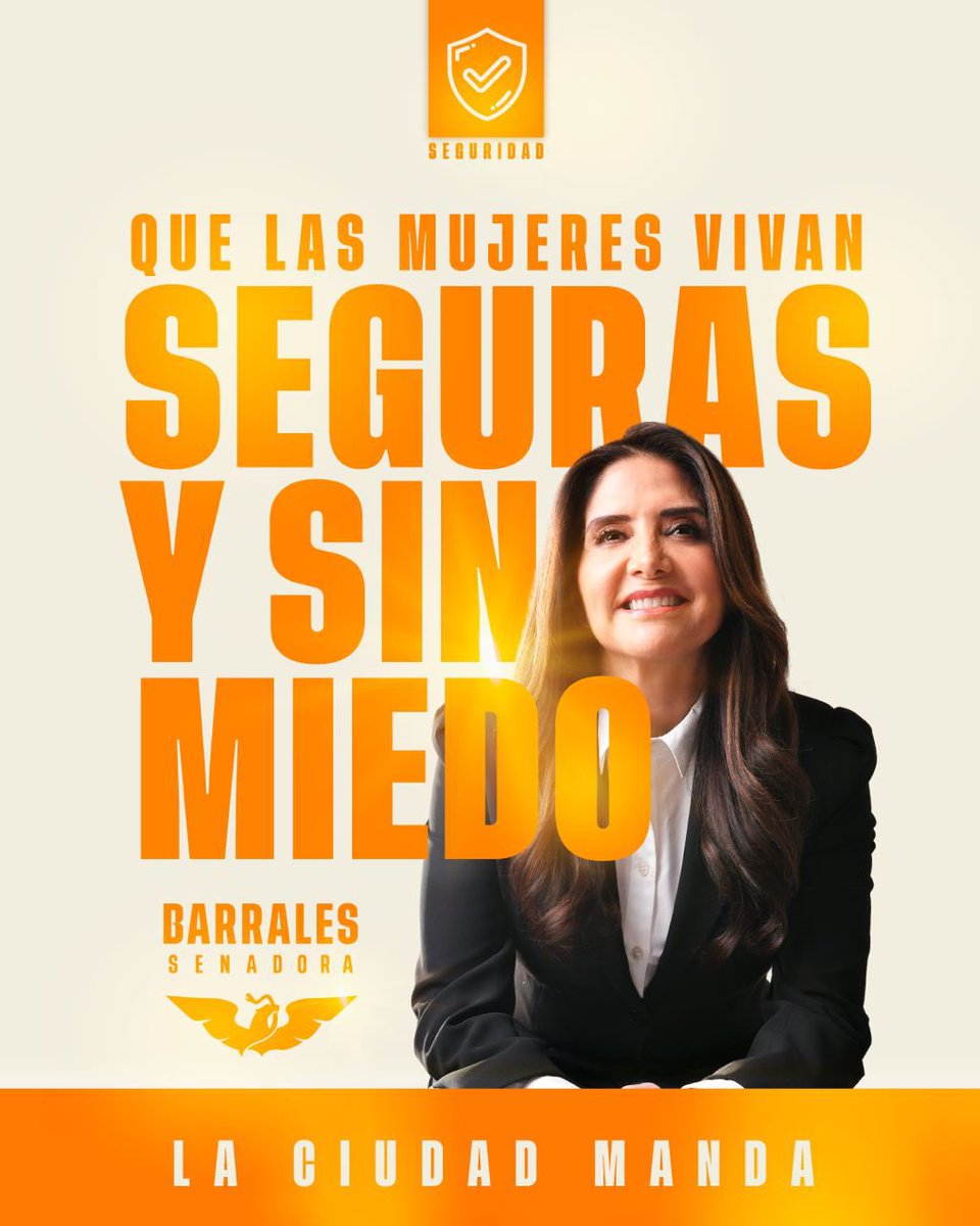 La ciudad manda que todas las mujeres vivamos seguras, sin miedo, y con la certeza de que todos nuestros derechos sean respetados. Como tu senadora, trabajaré para que eso sea una realidad. #LasMujeresMandan