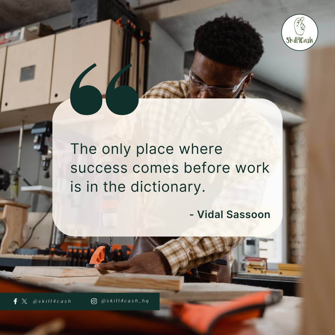 Your hard work is 100% valid. 

#serviceprovider 
#businesssupport 
#Skill4Cash