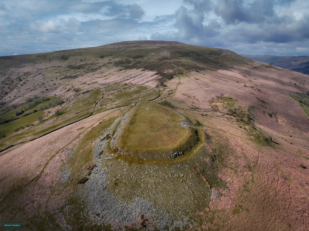 Cryg Hywel hillfort, earlier today in magnificent #Wales. hedleythorne.com #hillfort
