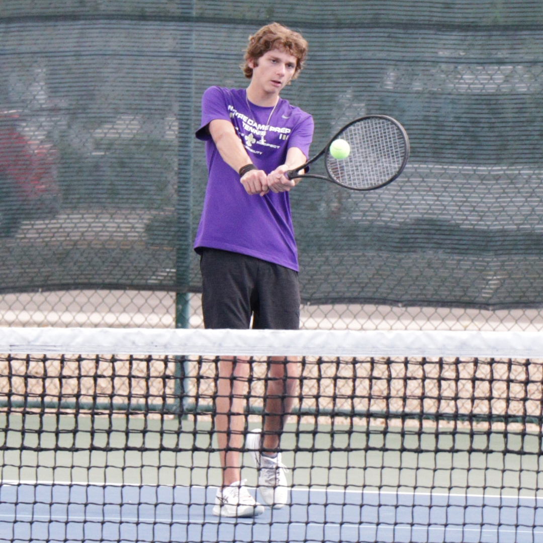 Congratulations to No. 2-ranked NDP Boys' Tennis who won Round 1 of the AIA Division II Team Championships with Wednesday's victory over McClintock. Next up, they host Flagstaff in the Quarterfinals. For more: ndpsaints.org/athletics. #GoSaints #reverencerespectresponsibility