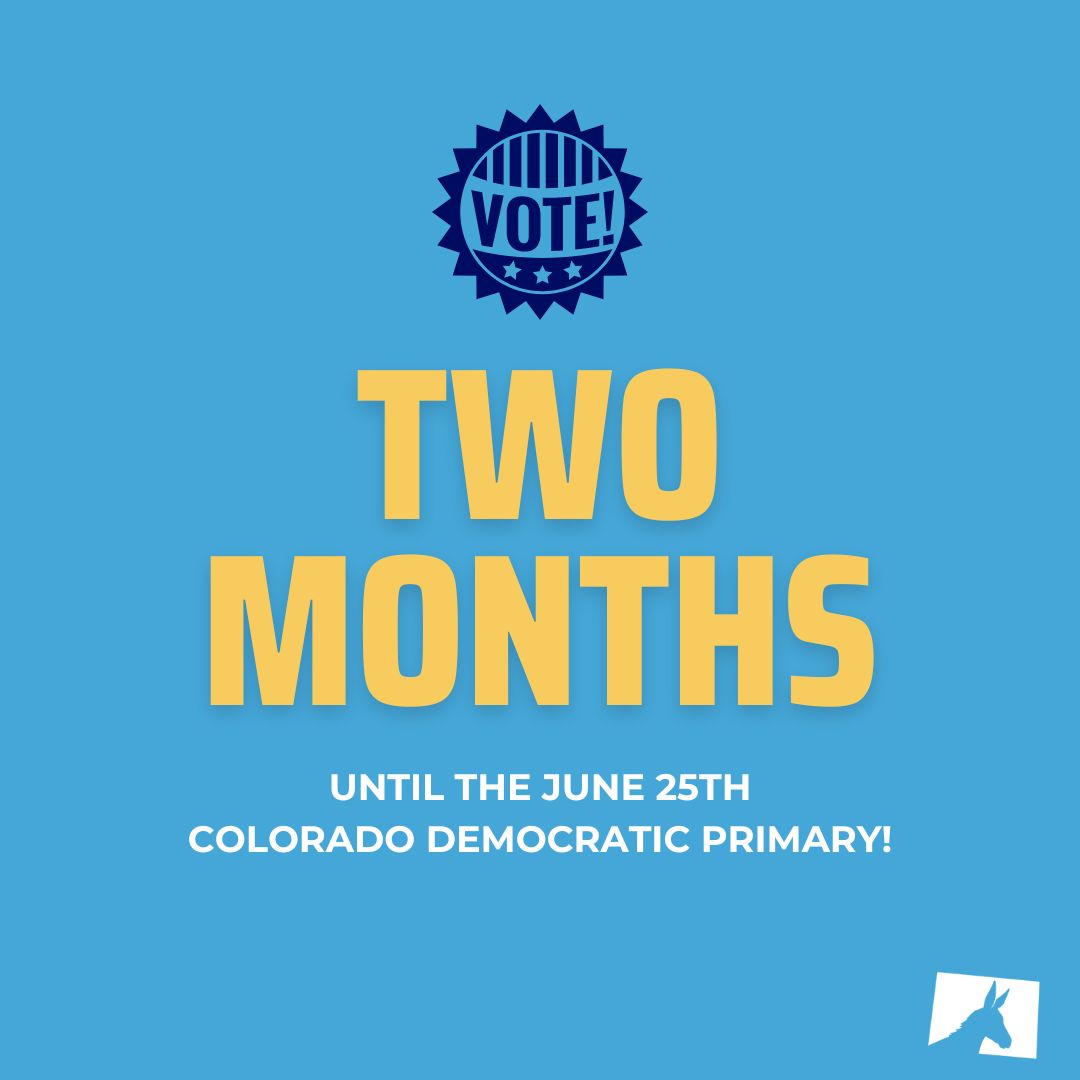 We can't believe June is that close, either! We're just two months away from choosing which Democrats will lead us this November in taking on MAGA Republicans.