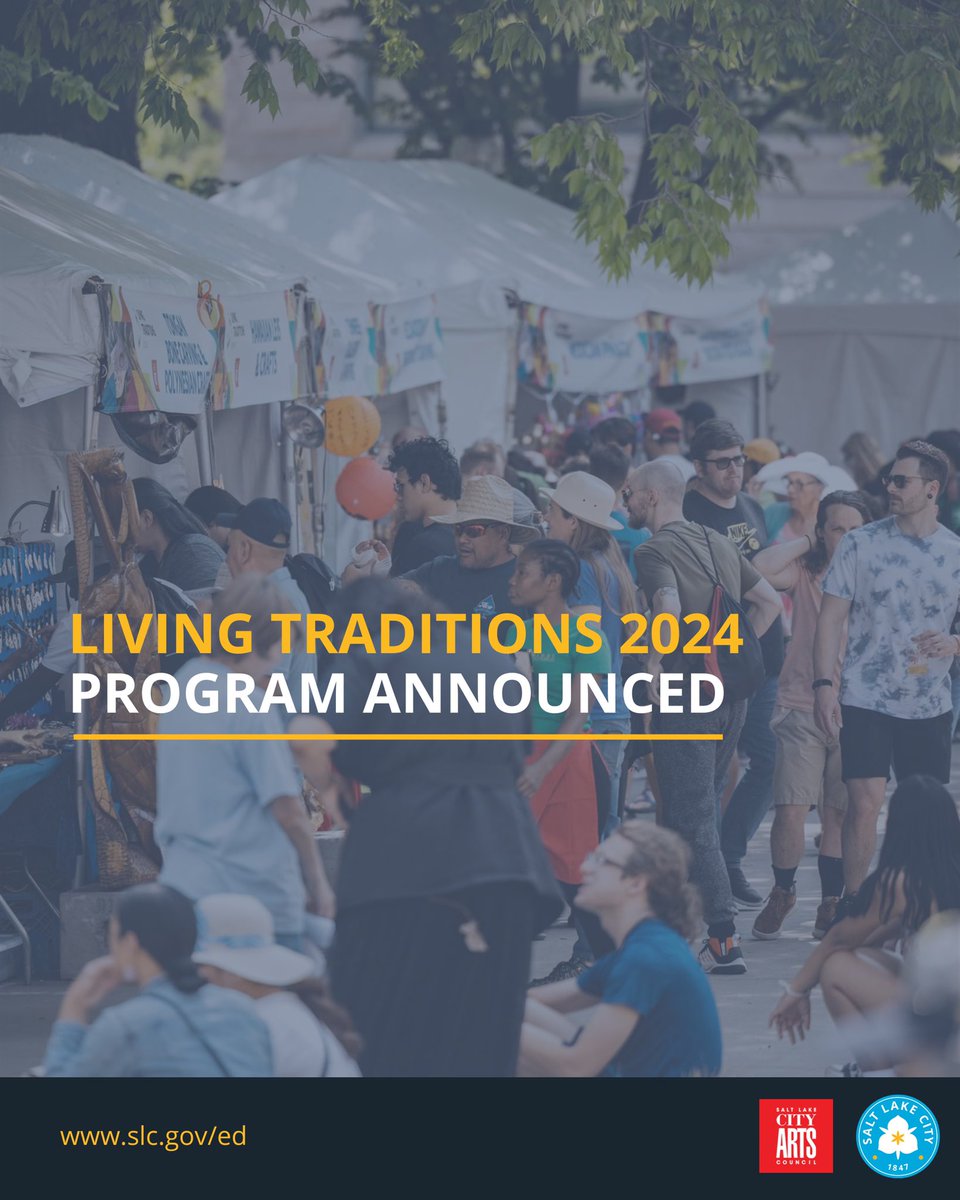 The SLC Living Traditions 2024 program guide has been announced! The festival will take place on May 17-19th at Washington and Library Square, with free admission open to the public. Get ready to dive into a world of culture, music, cuisine, dance, art, films, and much more!