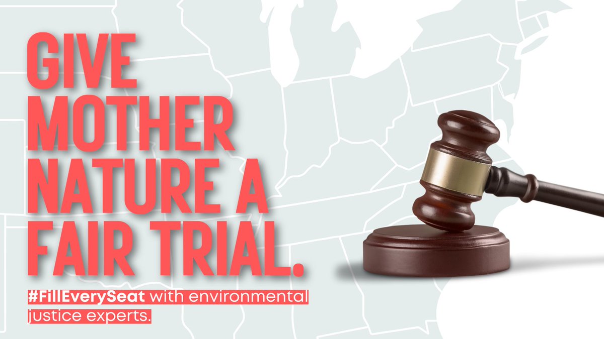 Environmental laws are only as strong as the judges who enforce them. Your passion for the planet starts in the courtroom #FillEverySeat