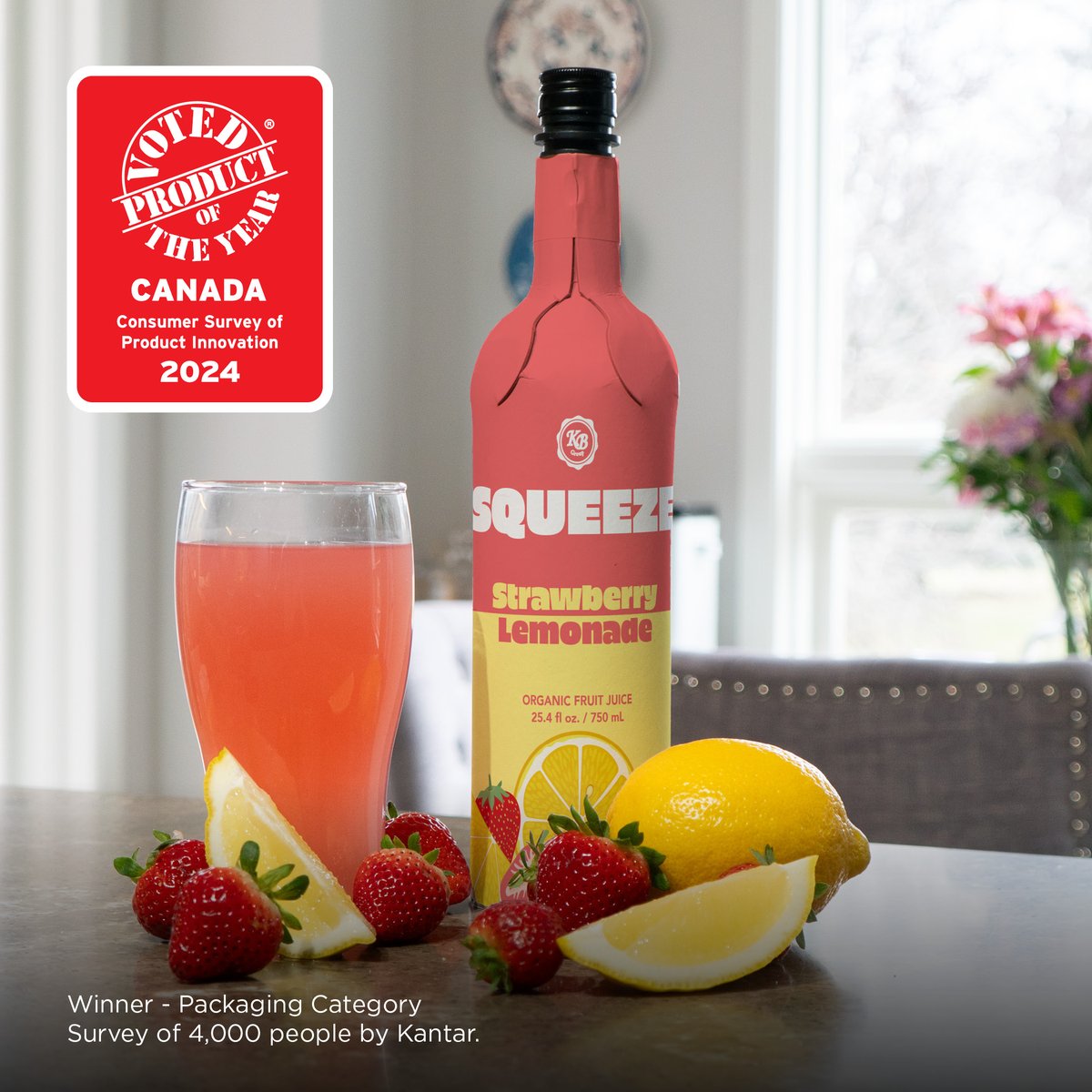 🍓The KB Bottle is the world’s first and only commercially available wine, spirits, juice, and olive oil bottle, made from 100% recycled paper. Manufactured in Cambridge, Ontario! 🍾 ♻️ #POYCanada2024 #paperbottlerevolution #sustainablepackaging #recyclable