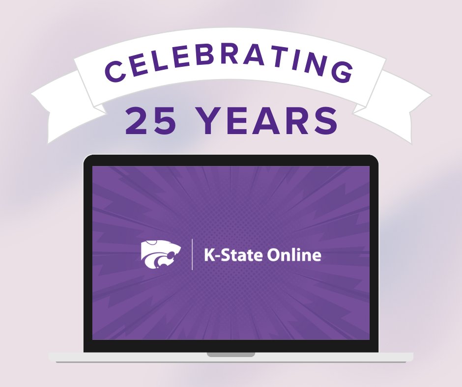 Kansas State University has offered online courses for more than 25 years! Whether you earn a degree online or on campus, you receive the same diploma. K-State currently offers more than 150 online programs. Learn more: online.k-state.edu #ThrowbackThursday