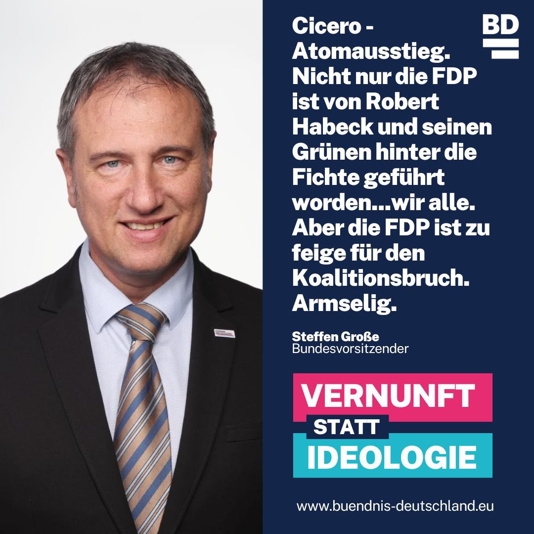 #vernunftstattideologie #vernunftwählen #steffengrosse #bündnisdeutschland #freiheitwohlstandsicherheit #grünabwählen #europawahl2024 #kommunalwahlsachsen2024 #lamdtagswahlsachsen2024