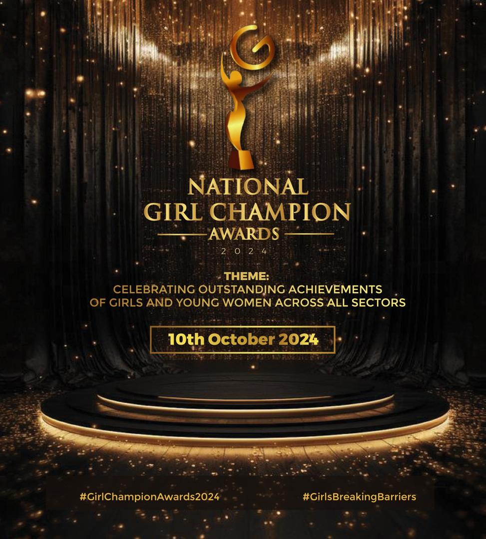 The 2024 Girl Champion Awards celebrates and recognizes the outstanding achievements of girls and young women in all sectors, shining a spotlight on those making a significant difference. #GirlChampionAwards2024 #GirlsBreakingBarriers 
@RaisingTeensUg1
@WezeshaGirls
@GNB_Uganda