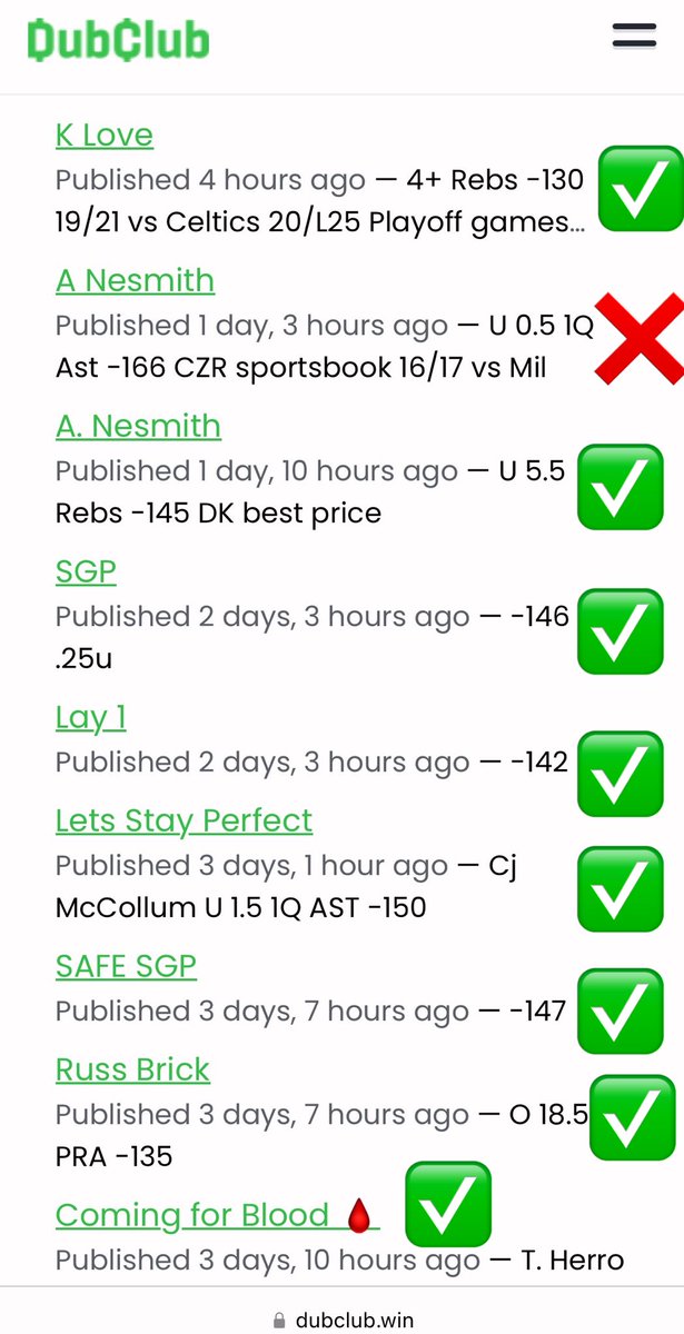 Beat Th3 Lines (@lucaswildboy19) on Twitter photo 90% #Playoffs 🔥 9-1🟩🤑🤑
📊: <a href="/OutlierDotBet/">Outlier.Bet</a>
📢Giving away 10 Spots for 10$📩
Make it Back 1st bet ✅
#NBAX #NBATwitter #nbabets #GamblingCommunity
#GamblingX #playeprops #PlayerPropBets #sportsbetting
#SportsGambling #PrizePicks #PrizePicksNBA #NHLTwitter #BetMGM #DraftDay 90% #Playoffs 🔥 9-1🟩🤑🤑
📊: <a href="/OutlierDotBet/">Outlier.Bet</a>
📢Giving away 10 Spots for 10$📩
Make it Back 1st bet ✅
#NBAX #NBATwitter #nbabets #GamblingCommunity
#GamblingX #playeprops #PlayerPropBets #sportsbetting
#SportsGambling #PrizePicks #PrizePicksNBA #NHLTwitter #BetMGM #DraftDay