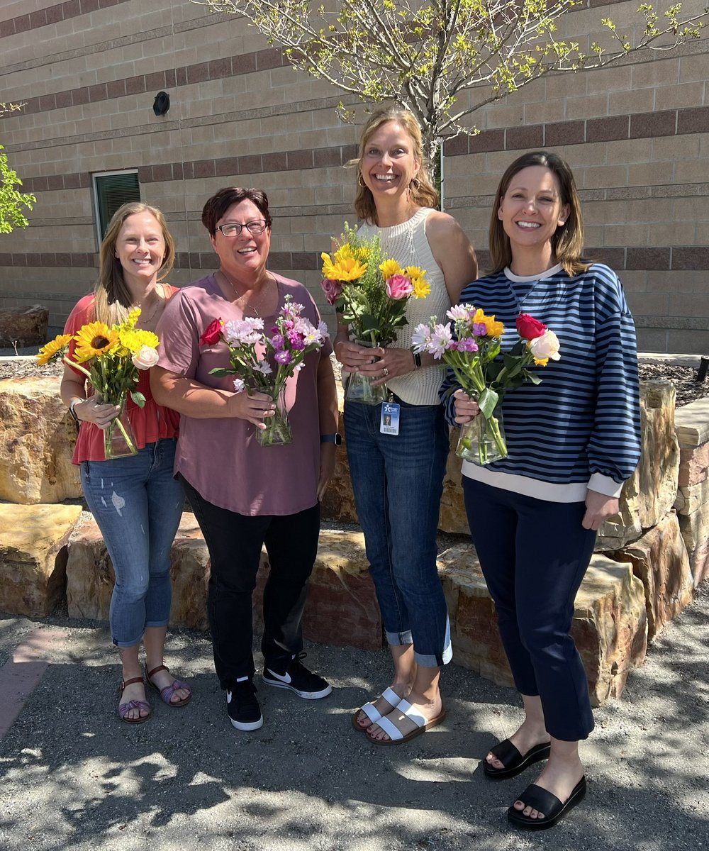 Our counselors celebrated our amazing support staff for Administrative Assistants week with fresh flowers and lots of smiles. Go Jags!!